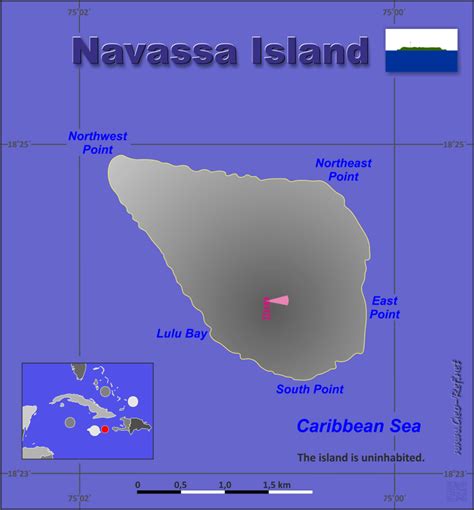 map of navassa island